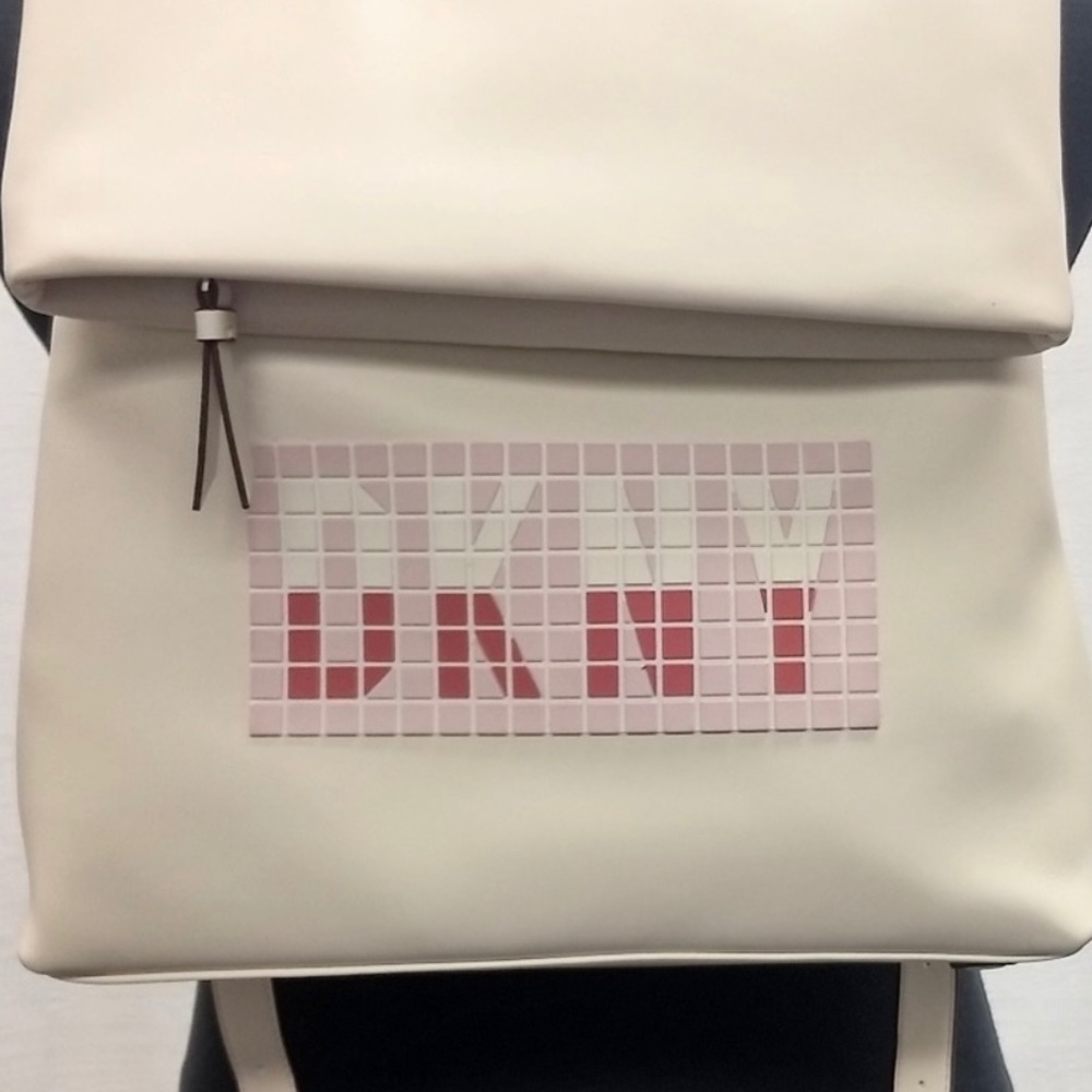 DKNY white backpack